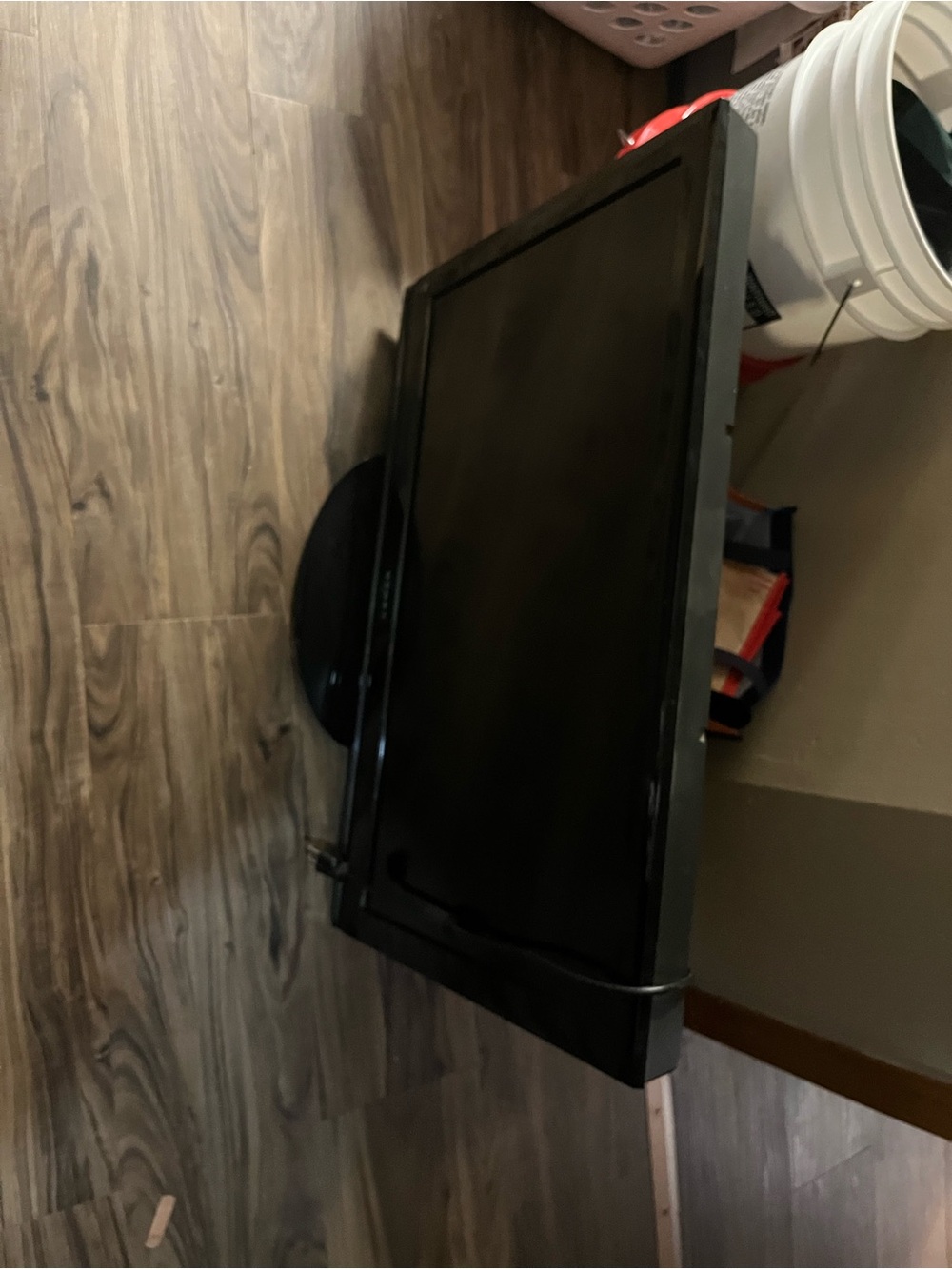 Black Flat Screen TV - Sleek LED Monitor